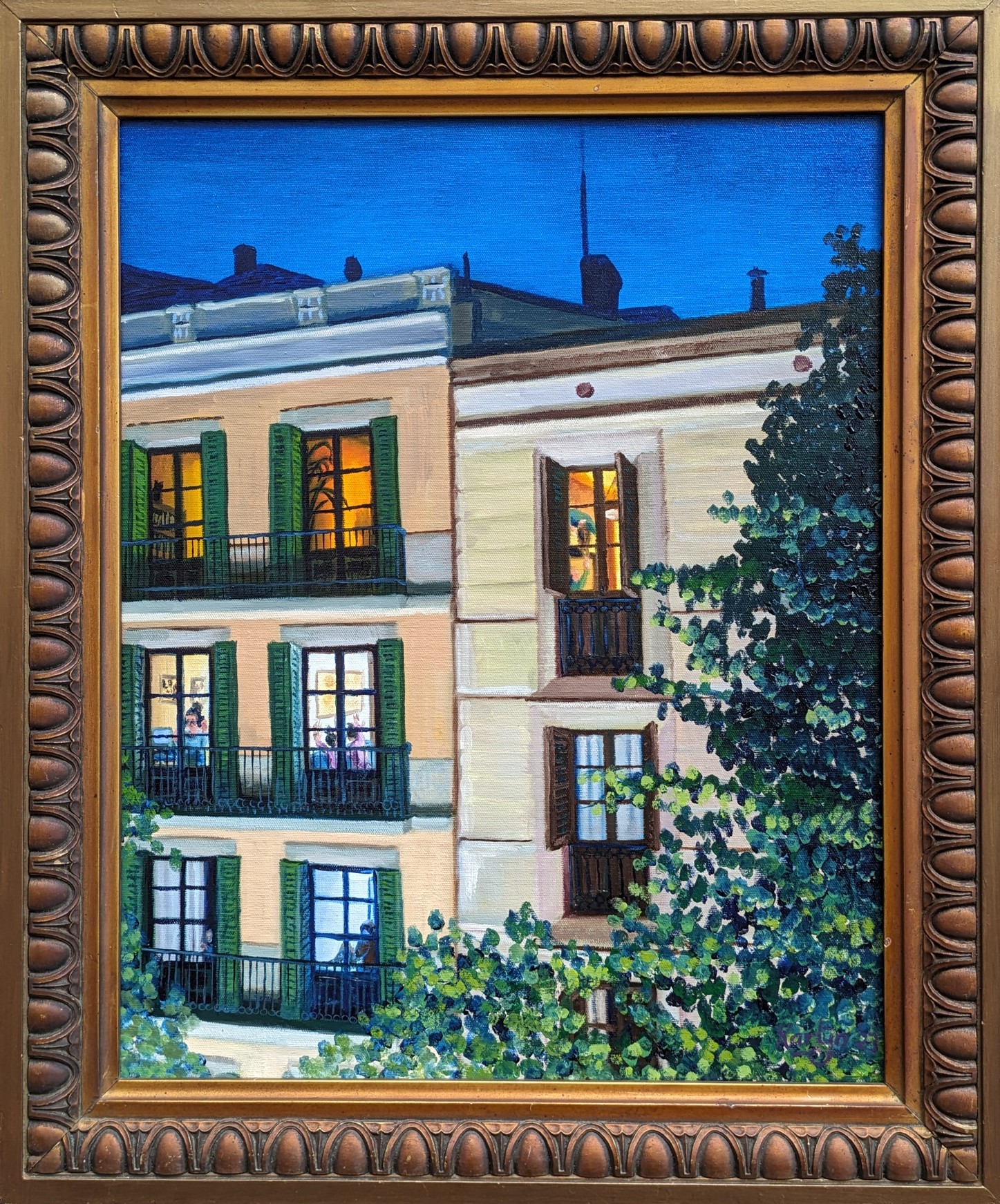 CHOCOLATE (2023) oil on canvas, 40x51cm (excl. frame) karlijn surminski artwork