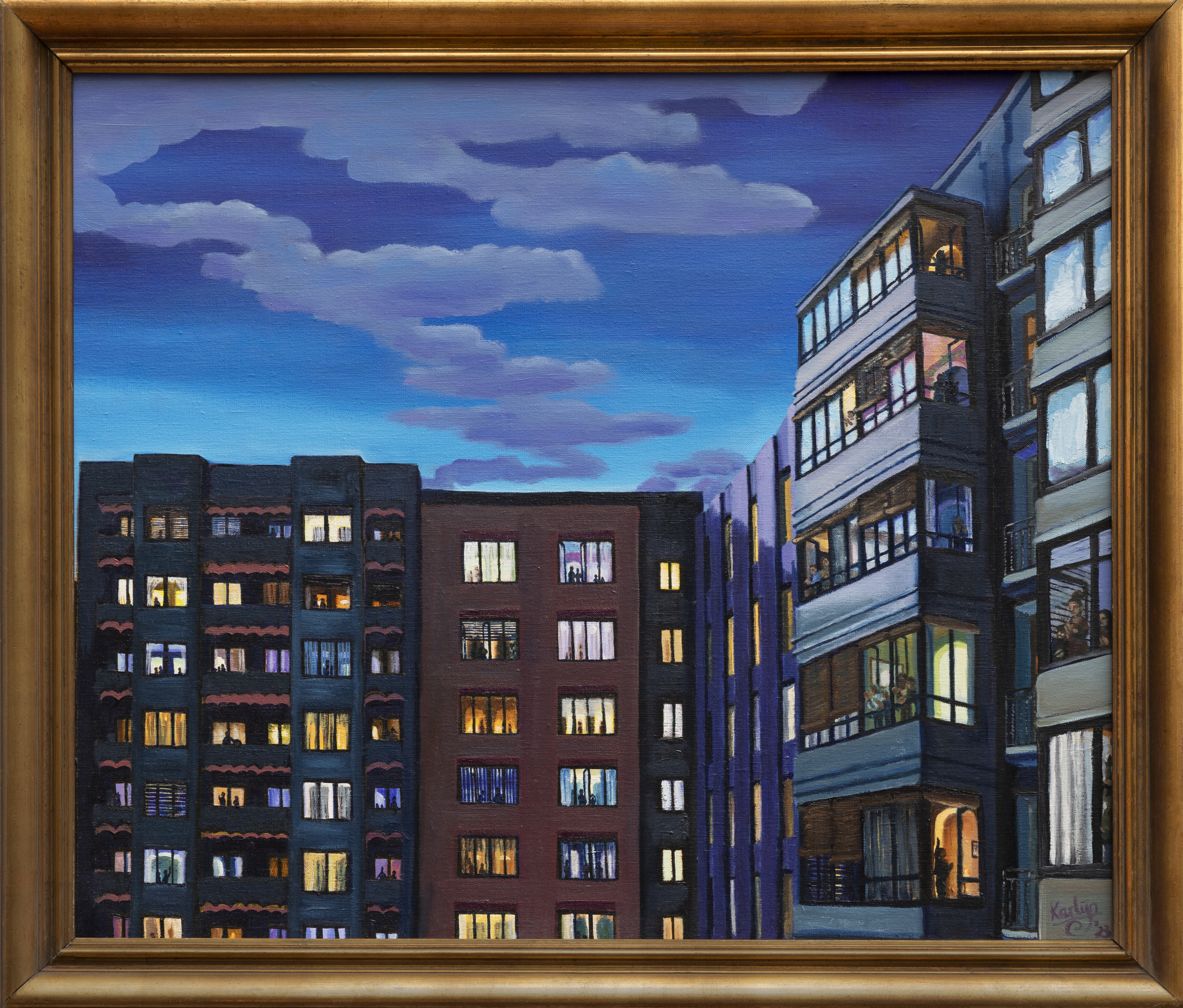 CLAP YOUR HANDS (2023) oil on canvas, 69x58cm (excl frame) karlijn surminski artworks