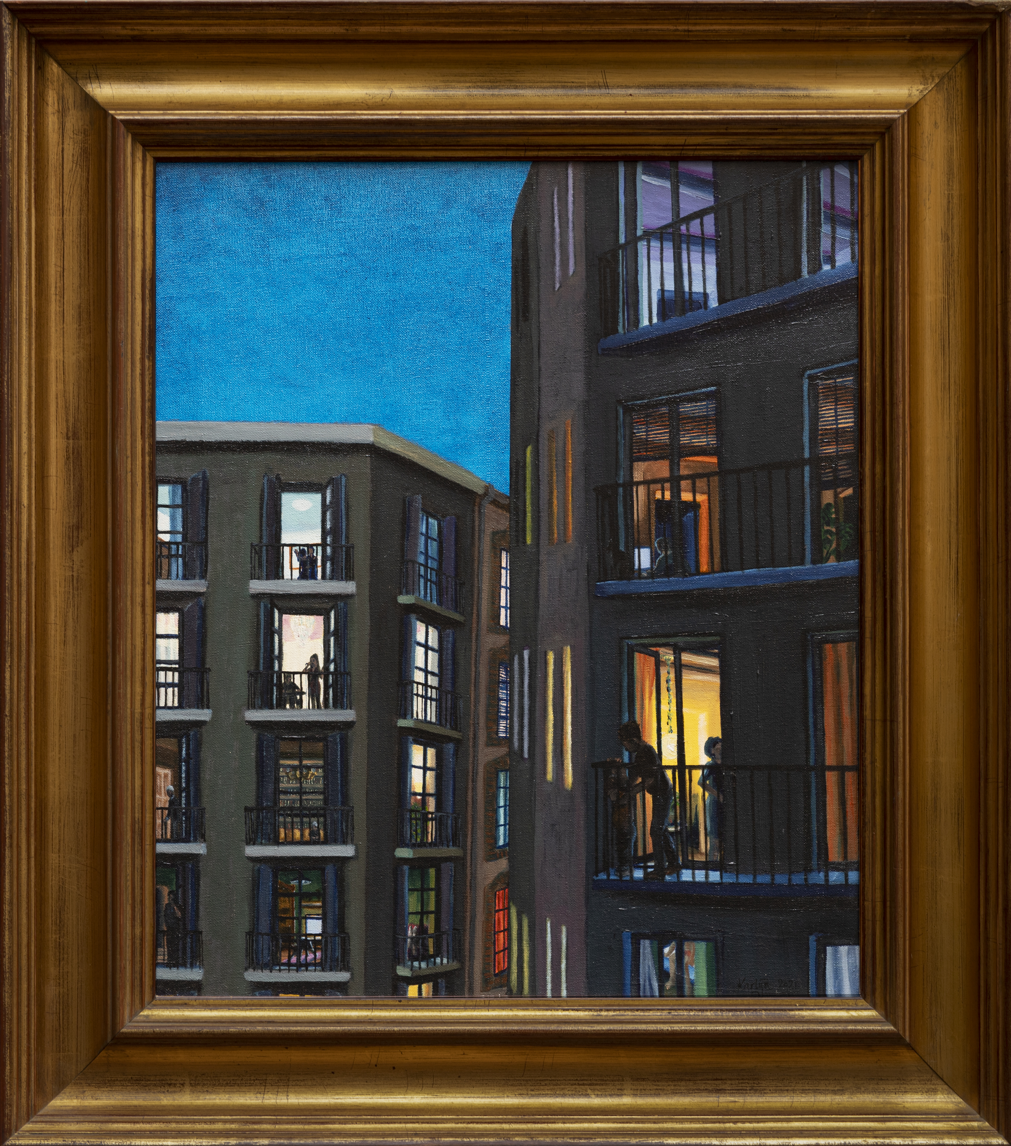 I WILL SURVIVE (2021) oil on canvas, 47x56cm (excl. frame) karlijn surminski artwork