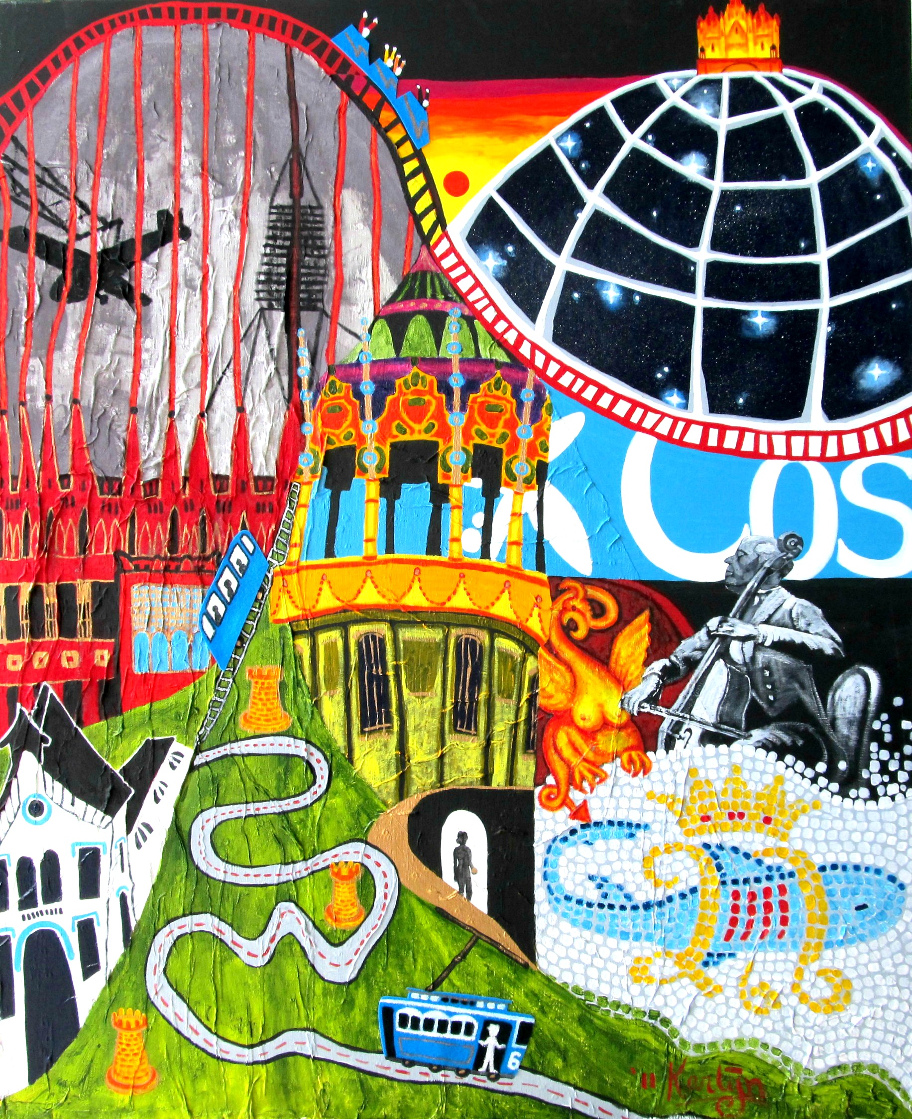 06 SARRIÀ-SANT GERVASI (2011) mixed media on canvas, 130x160cm