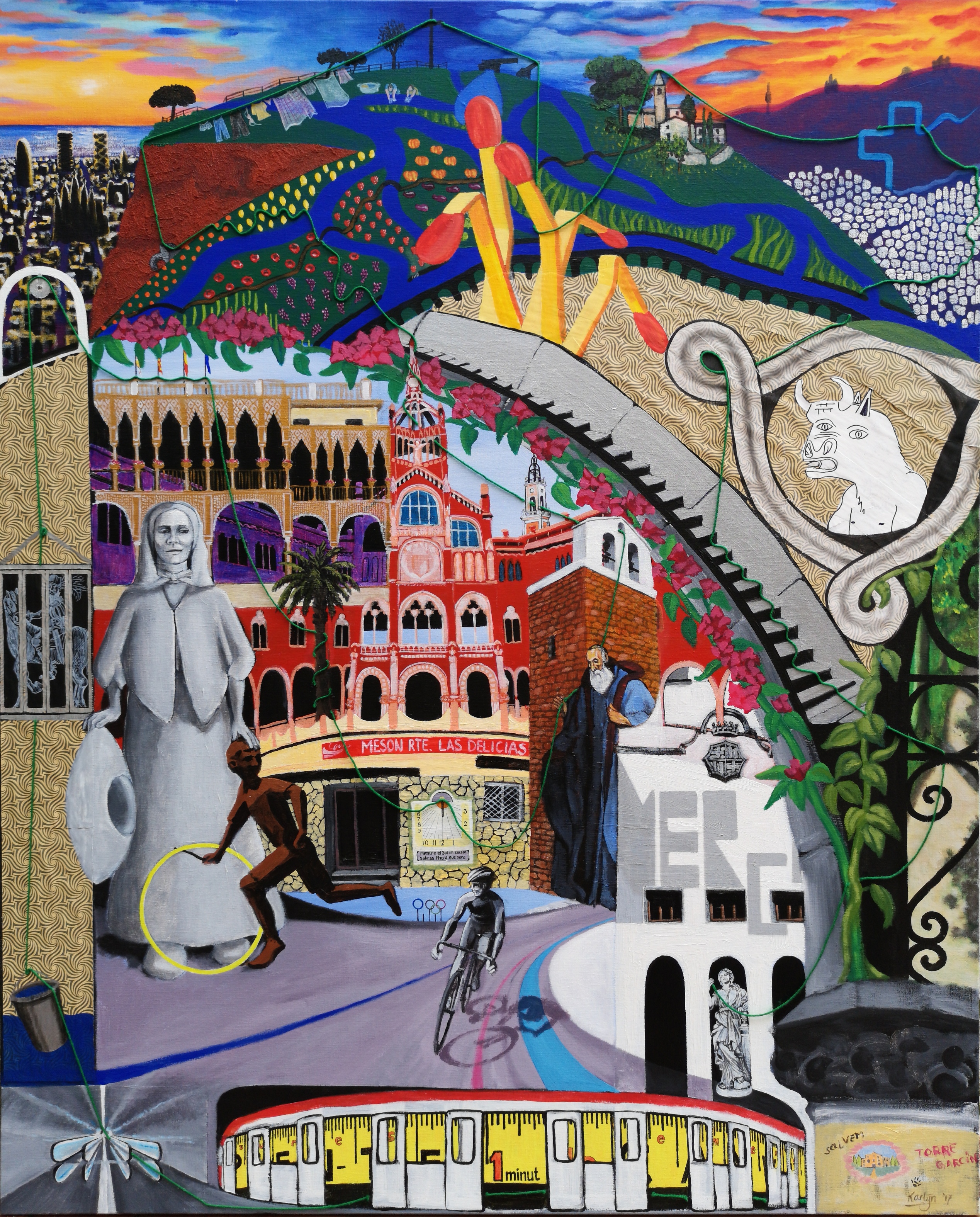 09 HORTA-GUINARDÓ (2018) mixed media on canvas, 130x160cm