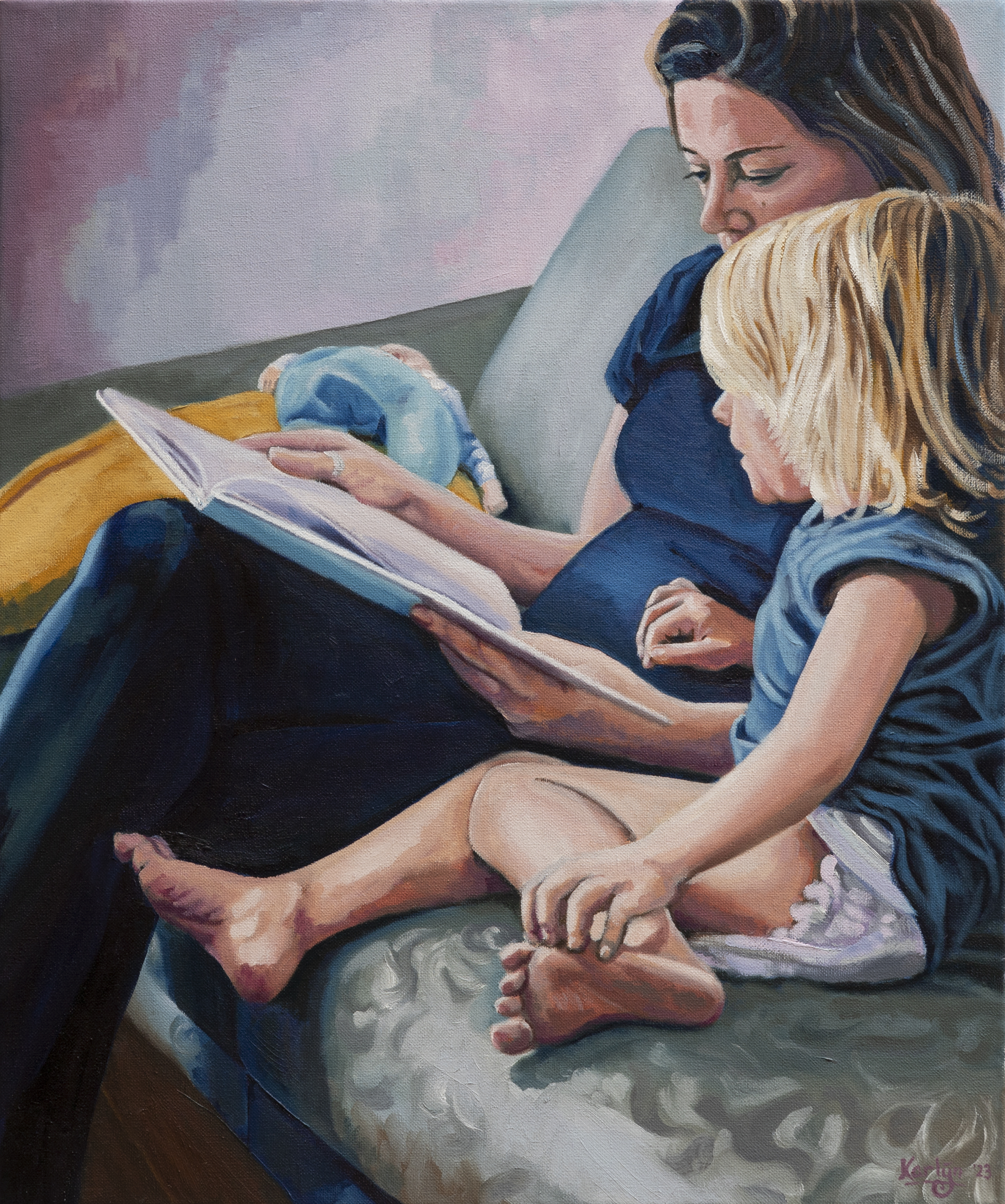 NIKI & KIEK (2023) oil on canvas, 46x55cm karlijn surminski artworks